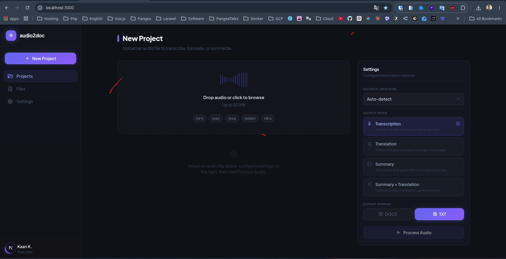 audio2doc AI